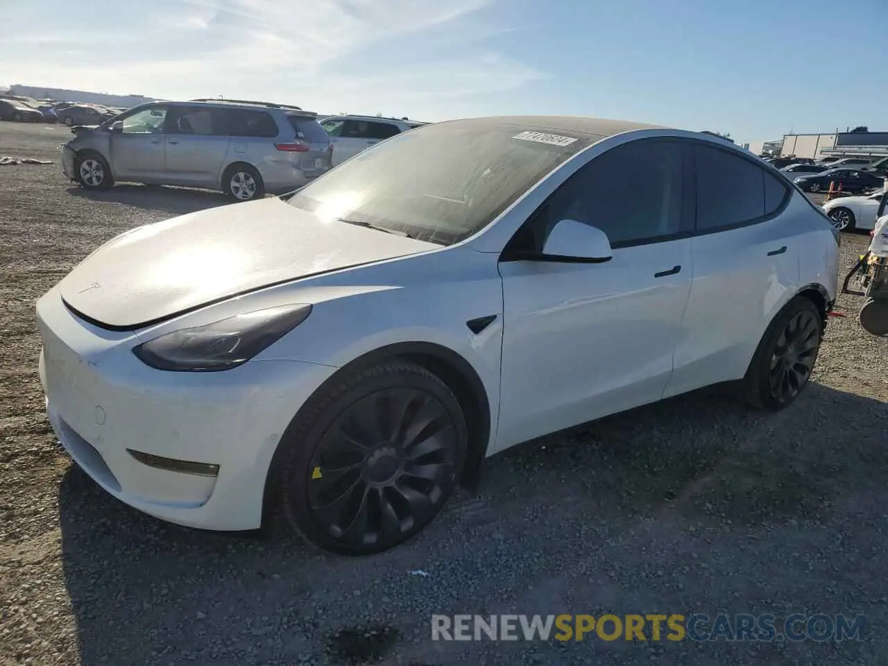 1 Photograph of a damaged car 5YJYGDEF3MF262301 TESLA MODEL Y 2021