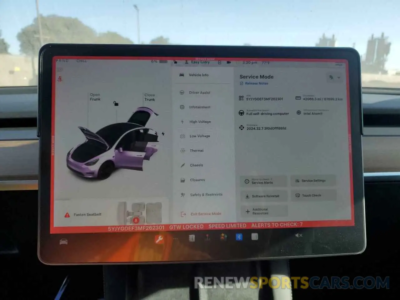 9 Photograph of a damaged car 5YJYGDEF3MF262301 TESLA MODEL Y 2021