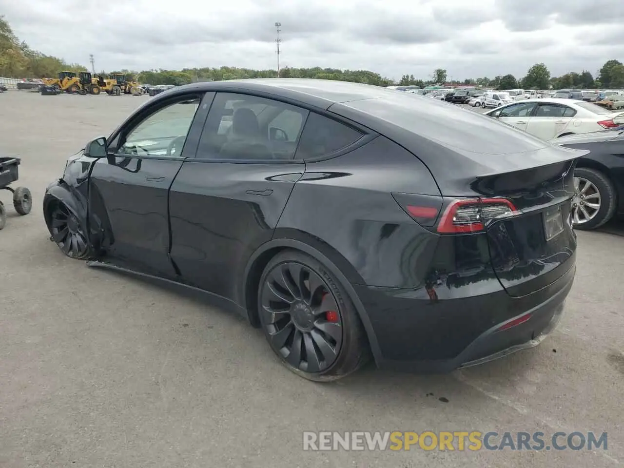 2 Photograph of a damaged car 5YJYGDEF4MF139588 TESLA MODEL Y 2021