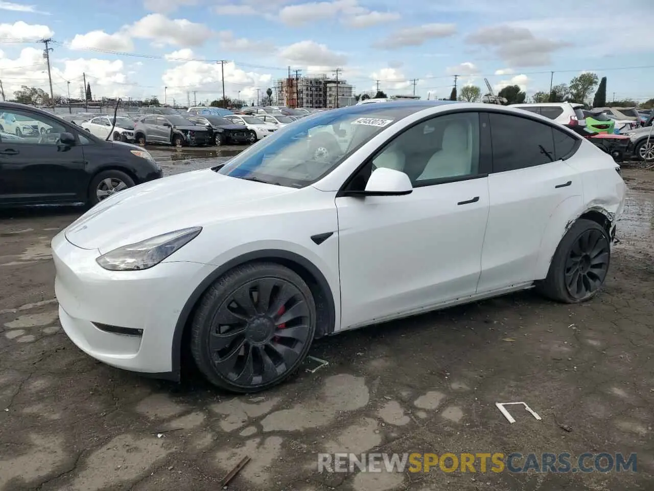 1 Фотография поврежденного автомобиля 5YJYGDEF4MF201815 TESLA MODEL Y 2021
