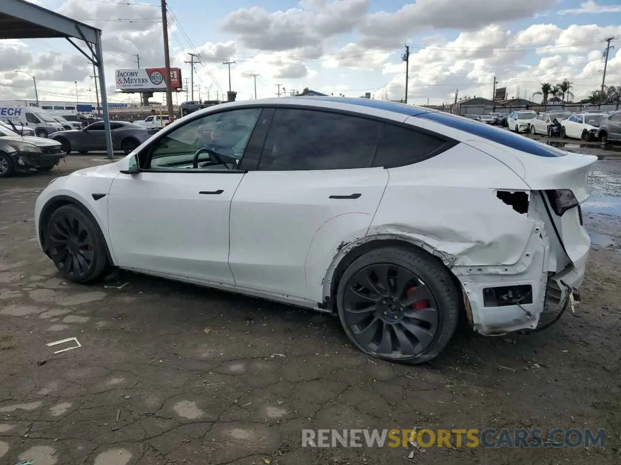 2 Фотография поврежденного автомобиля 5YJYGDEF4MF201815 TESLA MODEL Y 2021