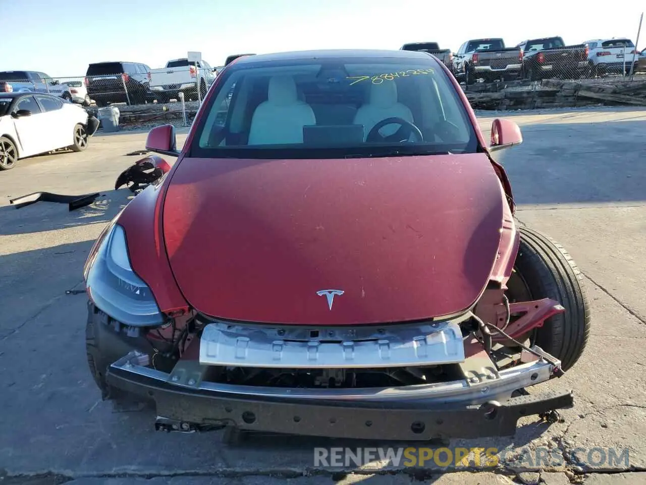5 Photograph of a damaged car 5YJYGDEF5MF215562 TESLA MODEL Y 2021
