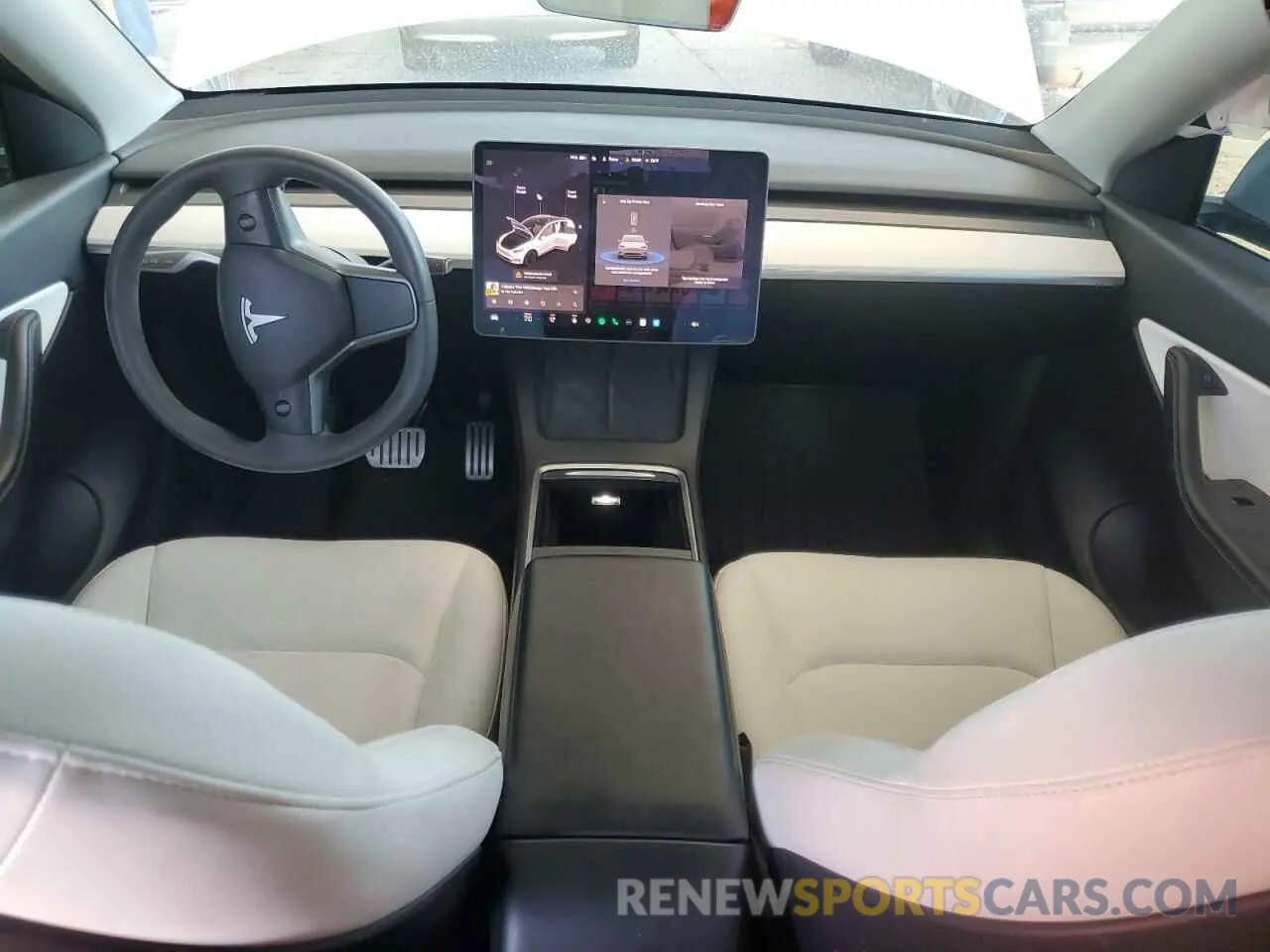 8 Photograph of a damaged car 5YJYGDEF5MF215870 TESLA MODEL Y 2021
