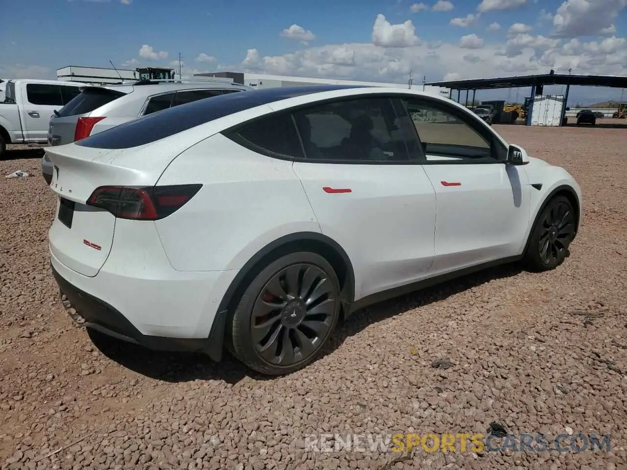 3 Photograph of a damaged car 5YJYGDEF5MF269749 TESLA MODEL Y 2021