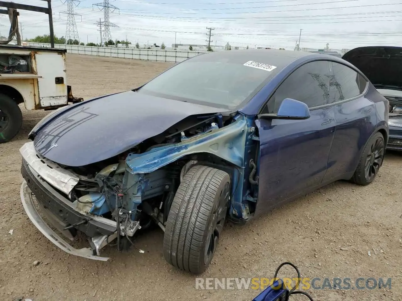 1 Фотография поврежденного автомобиля 5YJYGDEF7MF194987 TESLA MODEL Y 2021