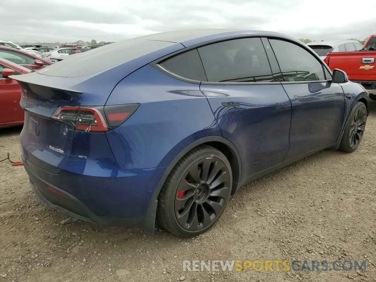 3 Фотография поврежденного автомобиля 5YJYGDEF7MF194987 TESLA MODEL Y 2021
