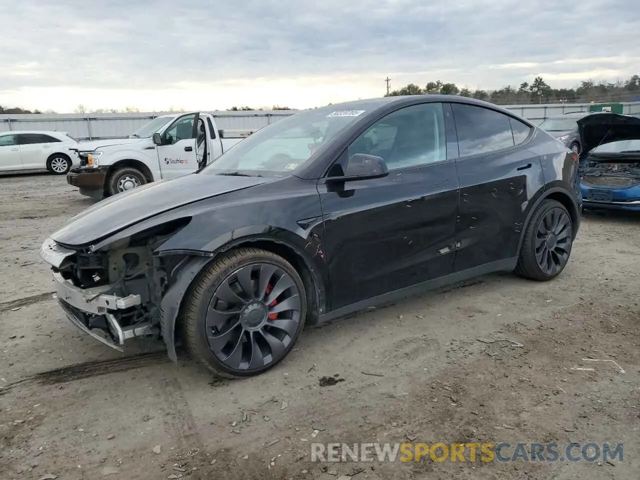 1 Фотография поврежденного автомобиля 5YJYGDEF7MF195007 TESLA MODEL Y 2021