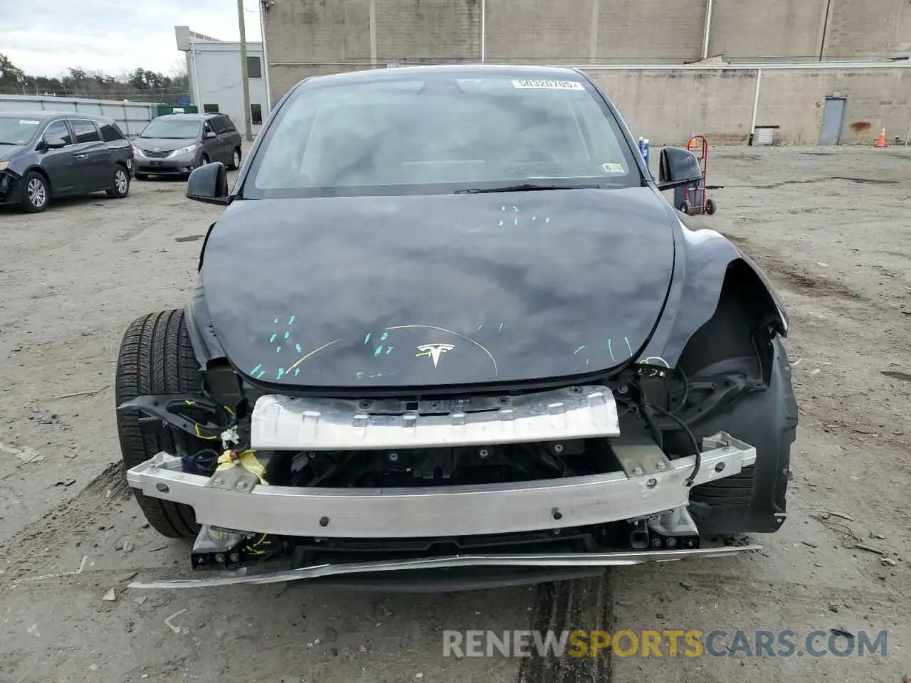 5 Фотография поврежденного автомобиля 5YJYGDEF7MF195007 TESLA MODEL Y 2021