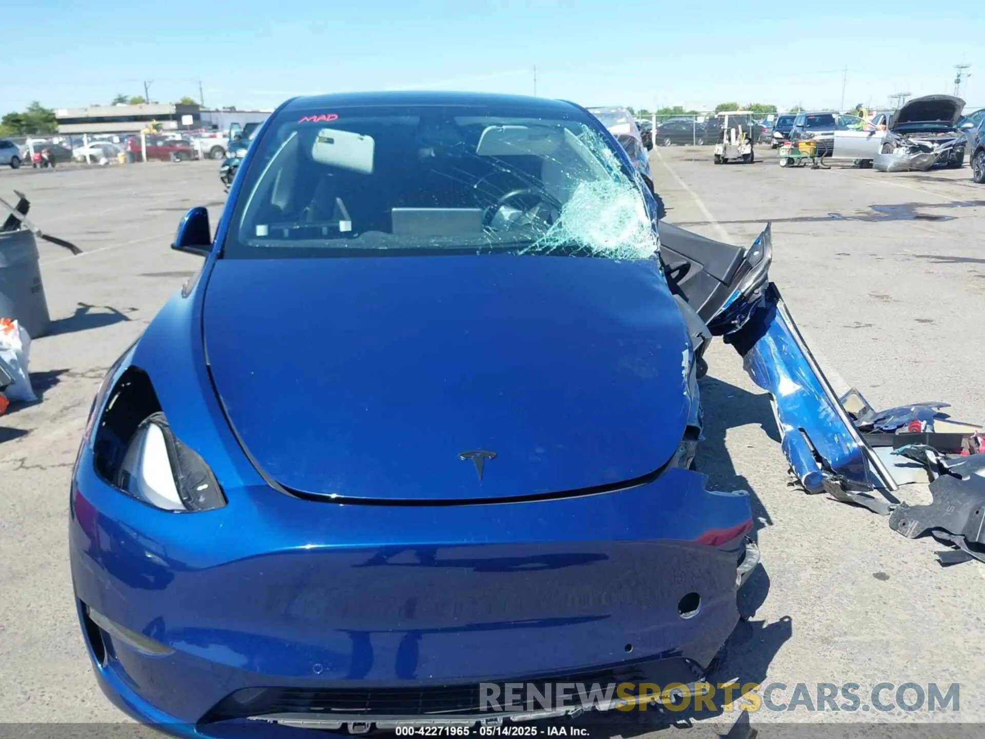 12 Фотография поврежденного автомобиля 5YJYGDEF8MF267574 TESLA MODEL Y 2021