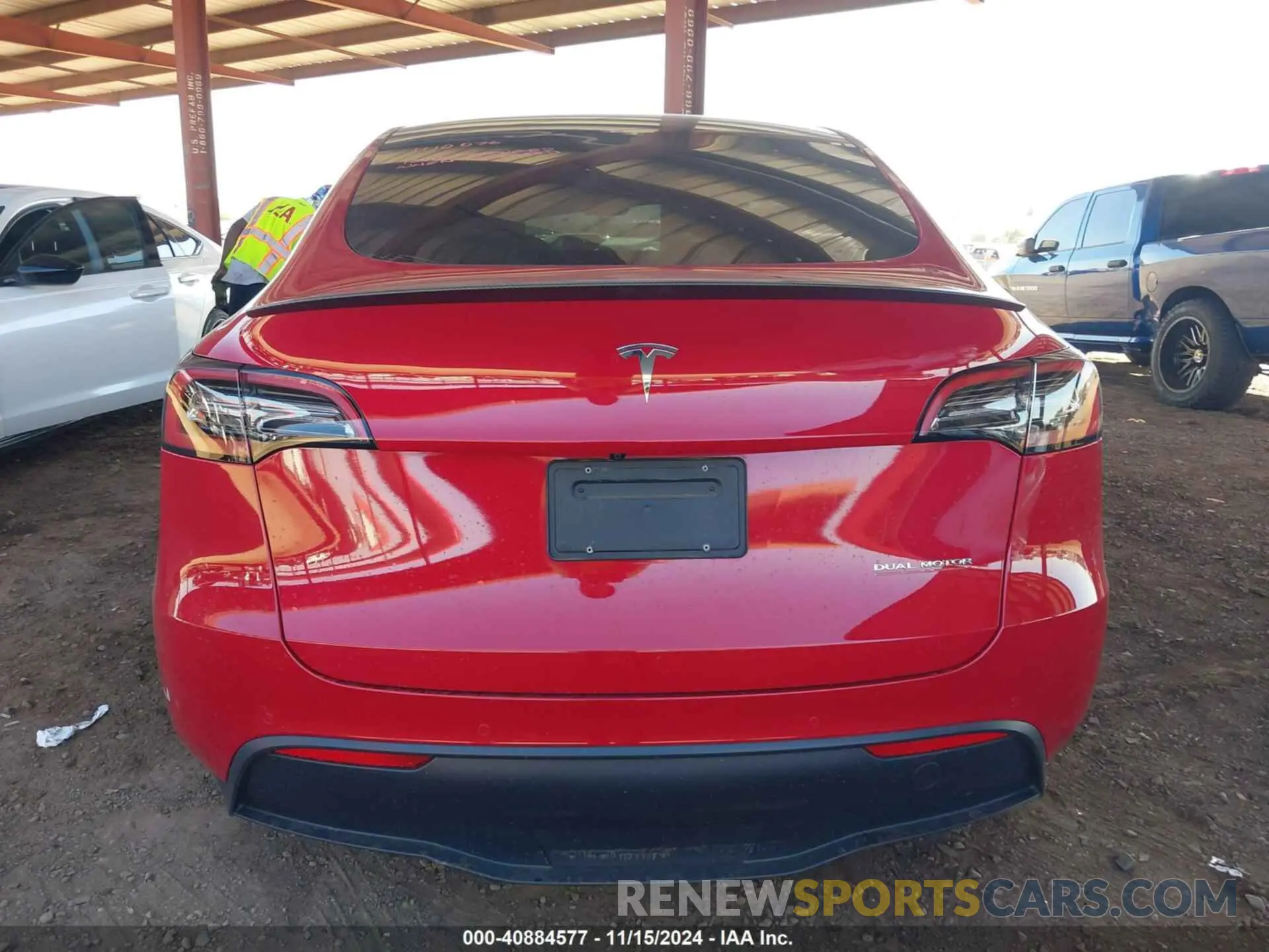 15 Photograph of a damaged car 5YJYGDEF8MF277246 TESLA MODEL Y 2021