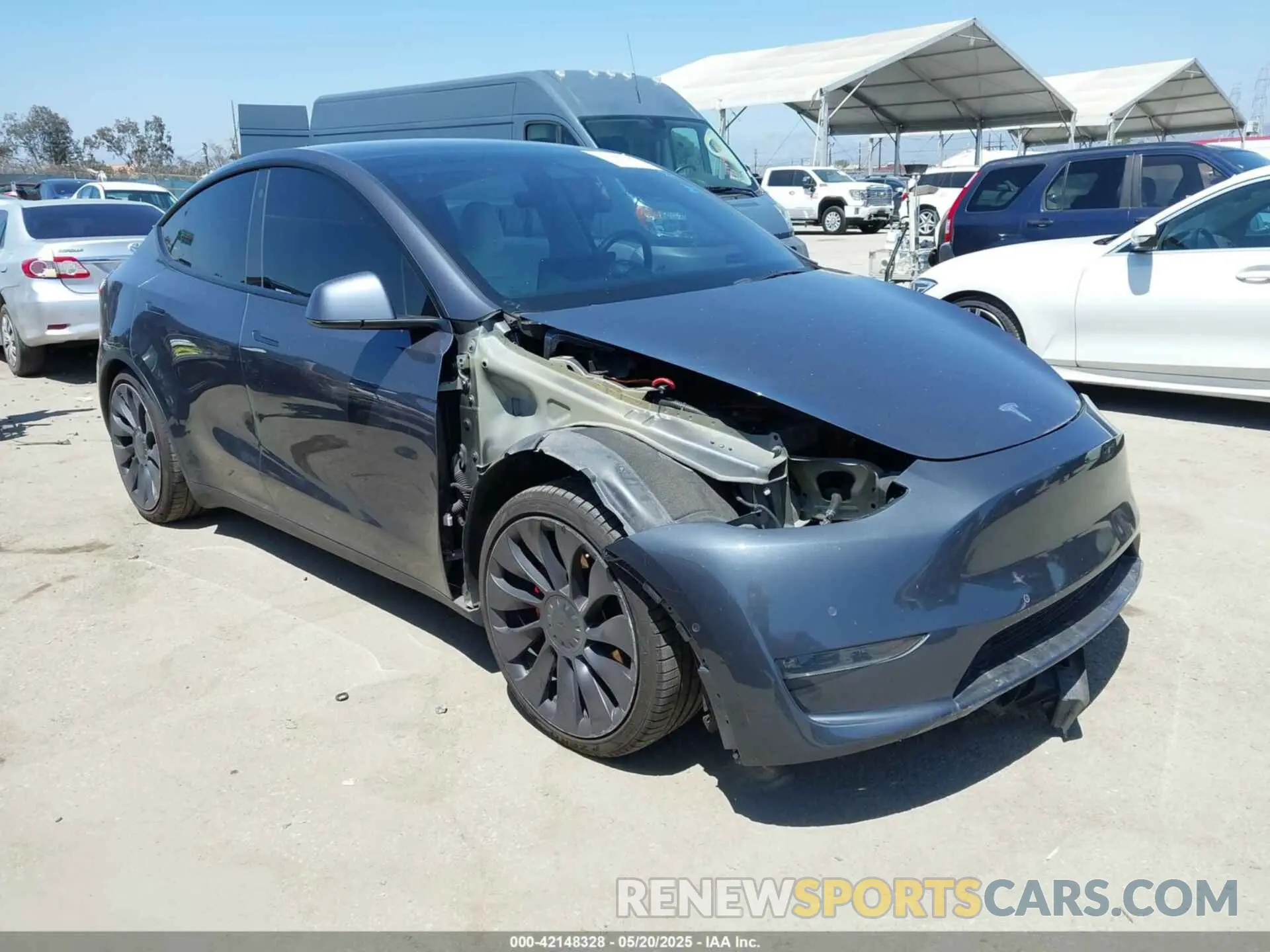 1 Фотография поврежденного автомобиля 5YJYGDEF9MF136847 TESLA MODEL Y 2021