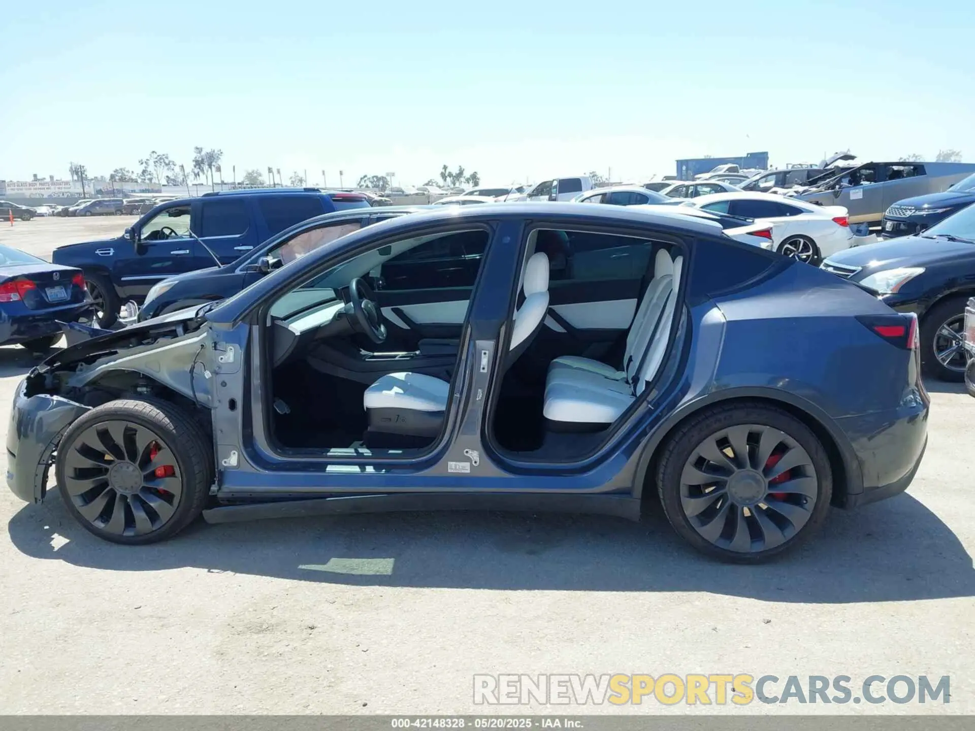 14 Фотография поврежденного автомобиля 5YJYGDEF9MF136847 TESLA MODEL Y 2021