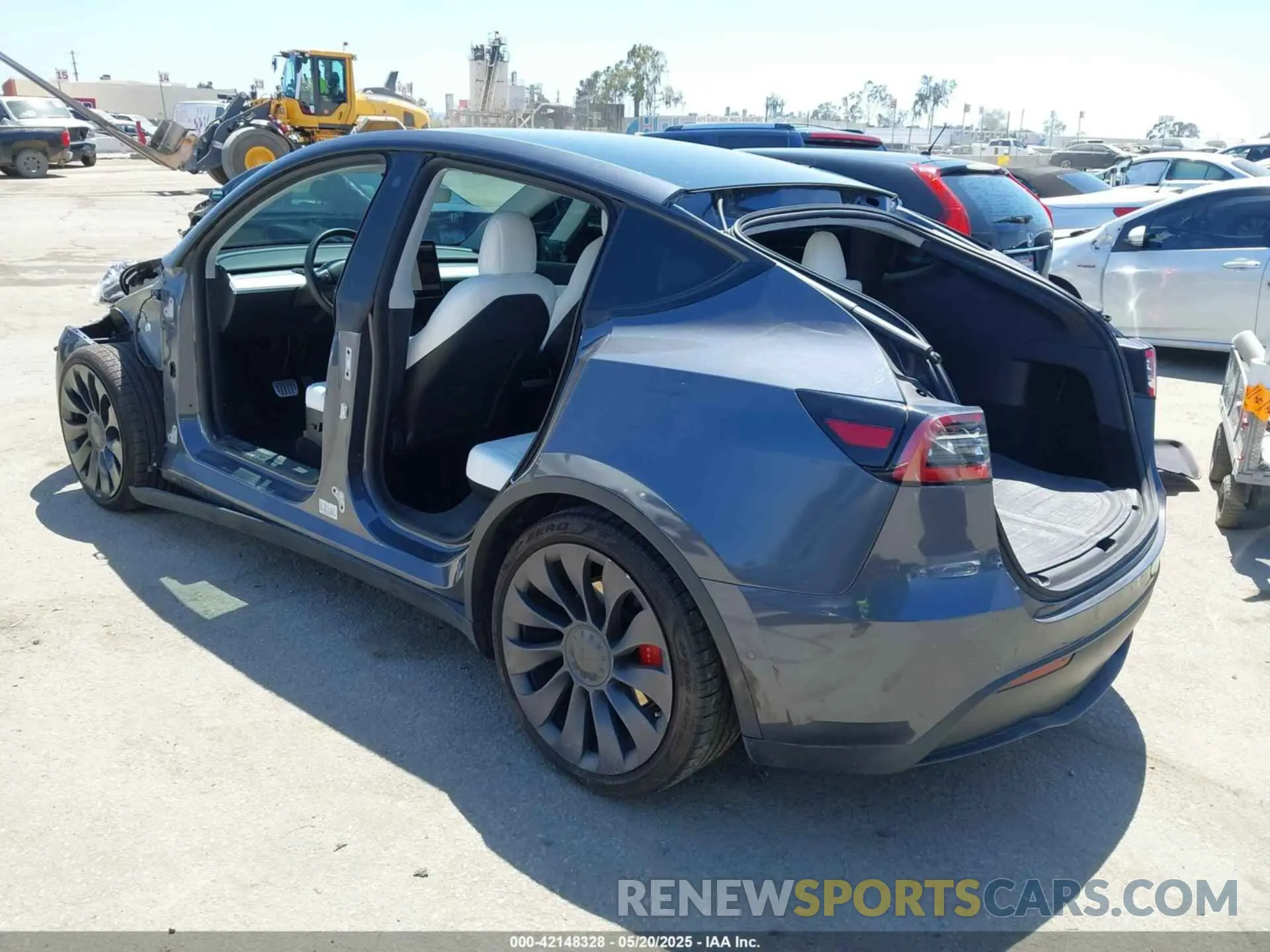 3 Фотография поврежденного автомобиля 5YJYGDEF9MF136847 TESLA MODEL Y 2021