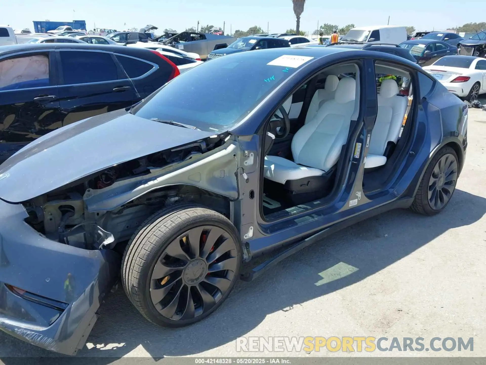 6 Фотография поврежденного автомобиля 5YJYGDEF9MF136847 TESLA MODEL Y 2021