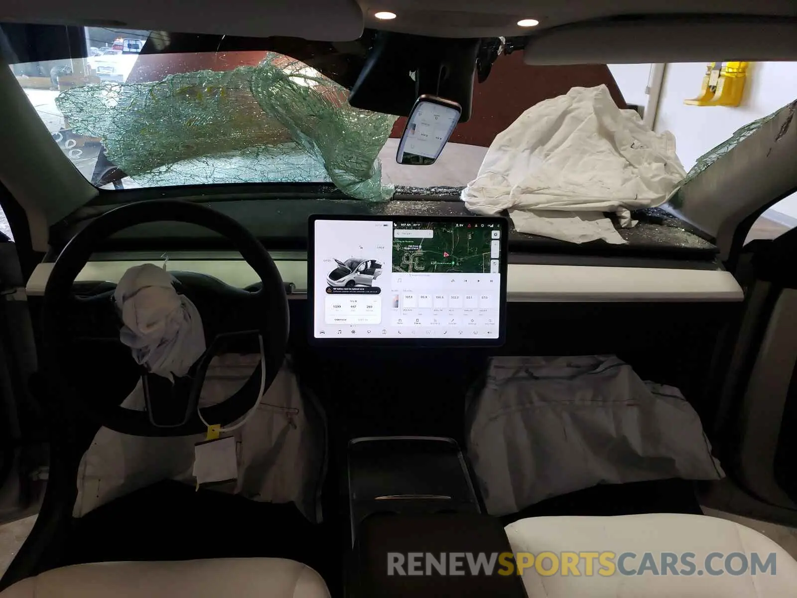 9 Photograph of a damaged car 5YJYGDEFXMF124609 TESLA MODEL Y 2021