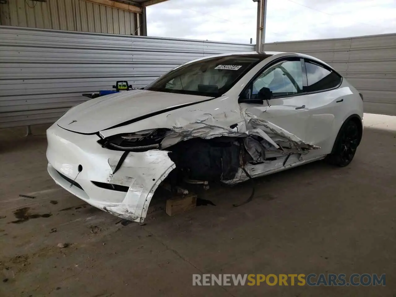 1 Photograph of a damaged car 7SAYGAEE0NF312310 TESLA MODEL Y 2022
