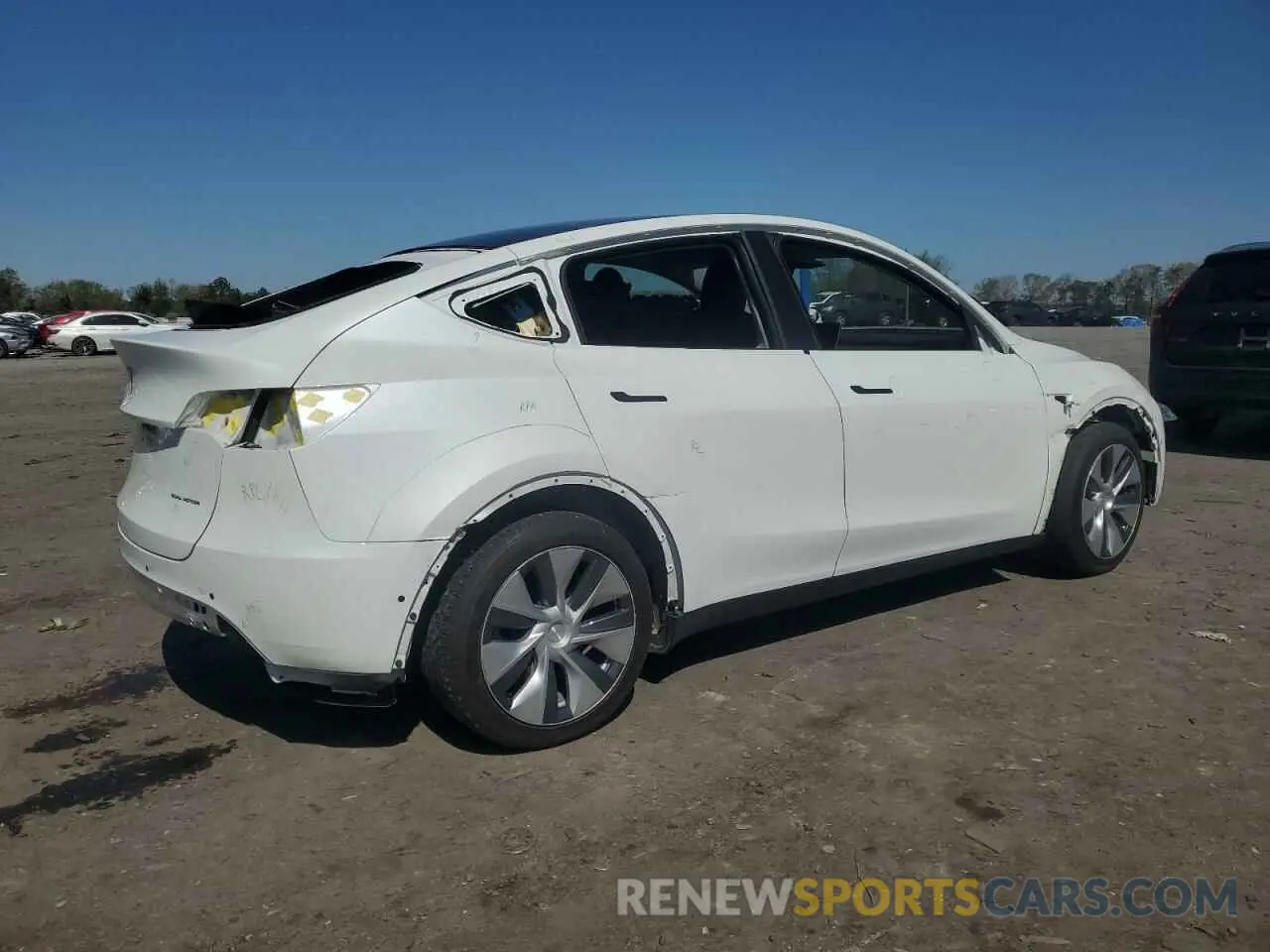 3 Фотография поврежденного автомобиля 7SAYGAEE0NF517688 TESLA MODEL Y 2022