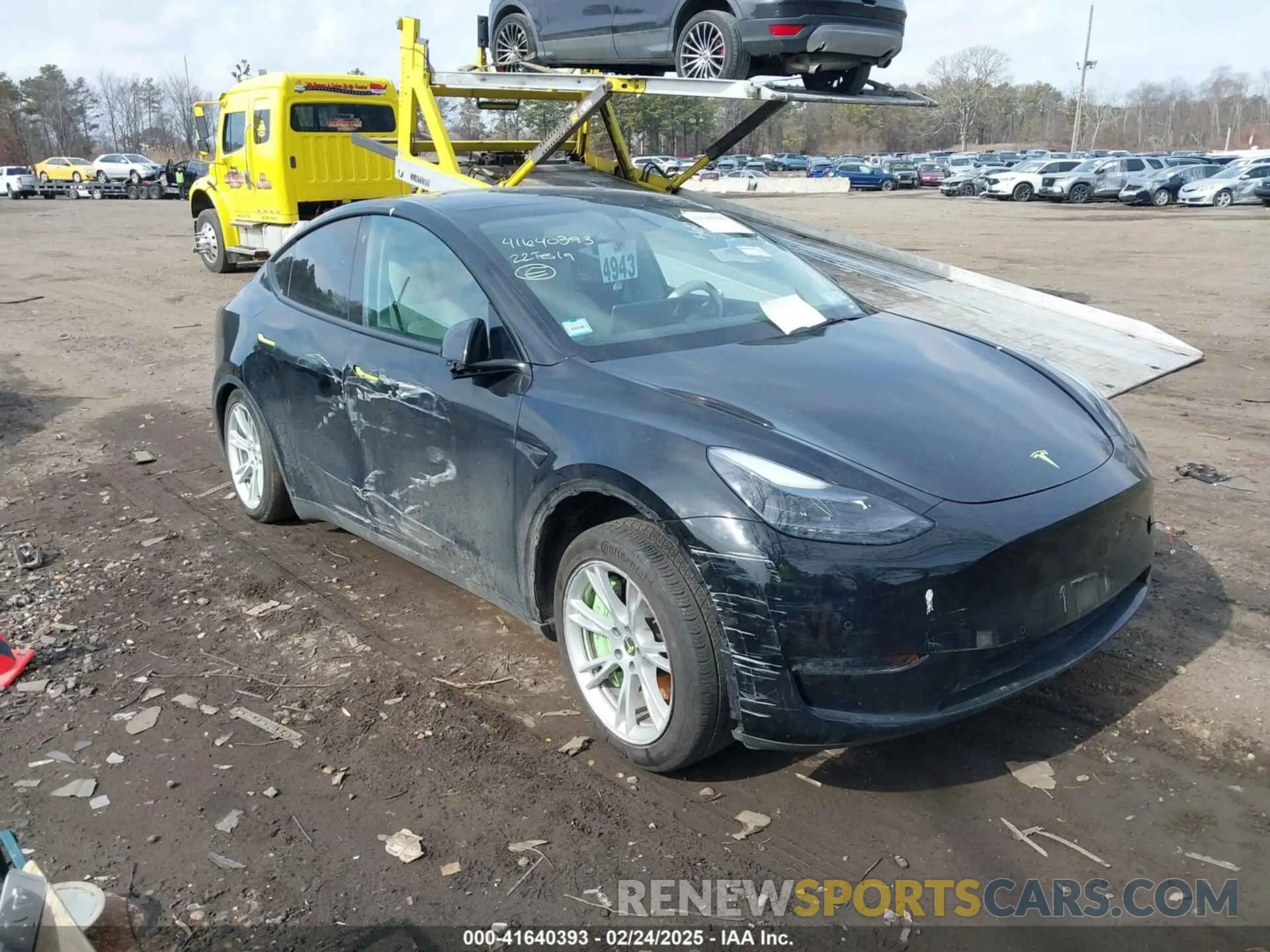 1 Photograph of a damaged car 7SAYGAEE1NF364514 TESLA MODEL Y 2022