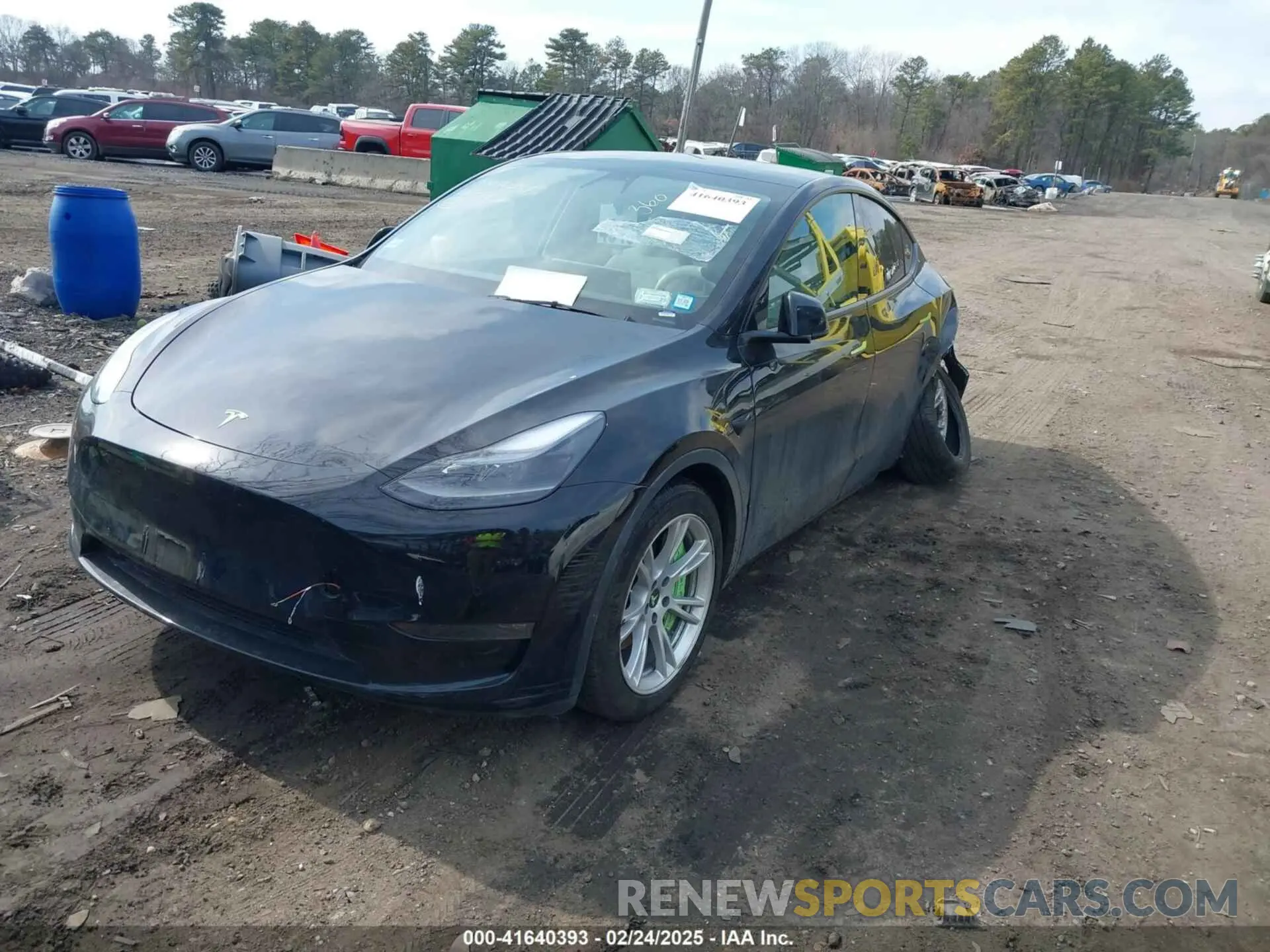 2 Photograph of a damaged car 7SAYGAEE1NF364514 TESLA MODEL Y 2022
