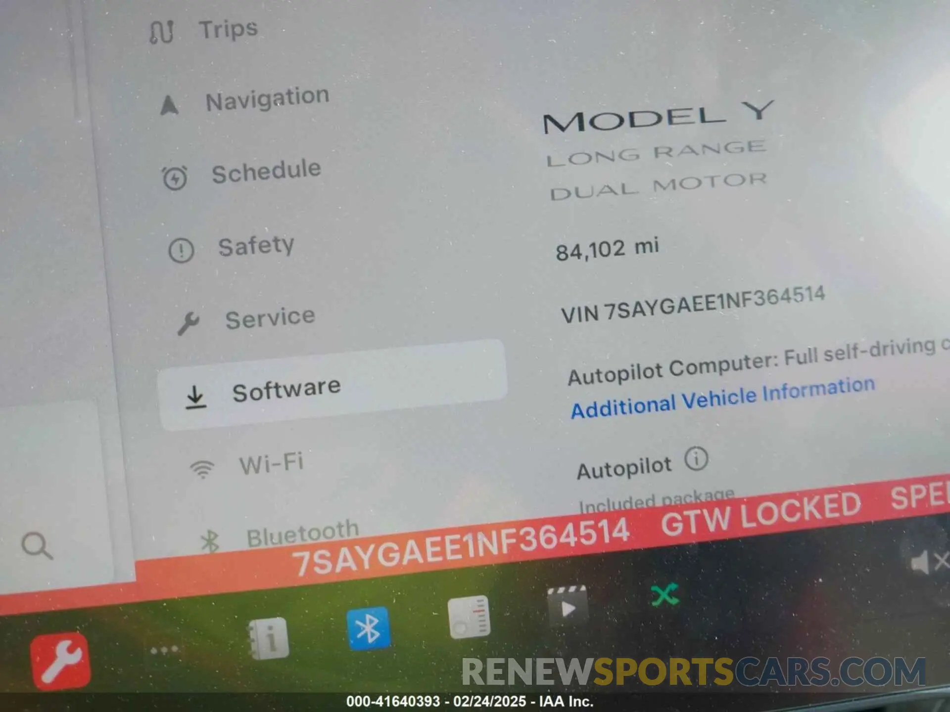 7 Photograph of a damaged car 7SAYGAEE1NF364514 TESLA MODEL Y 2022