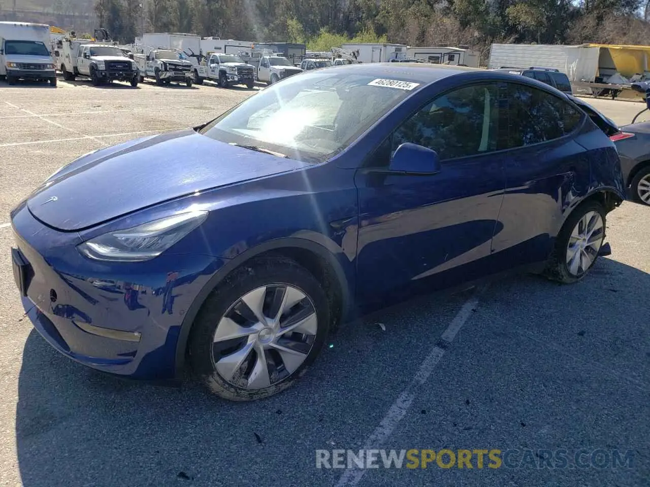 1 Фотография поврежденного автомобиля 7SAYGAEE1NF365744 TESLA MODEL Y 2022