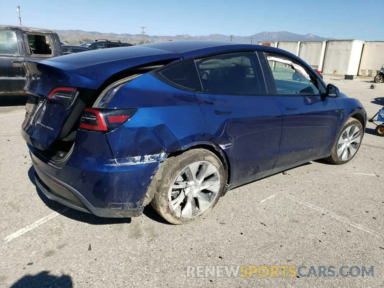 3 Фотография поврежденного автомобиля 7SAYGAEE1NF365744 TESLA MODEL Y 2022