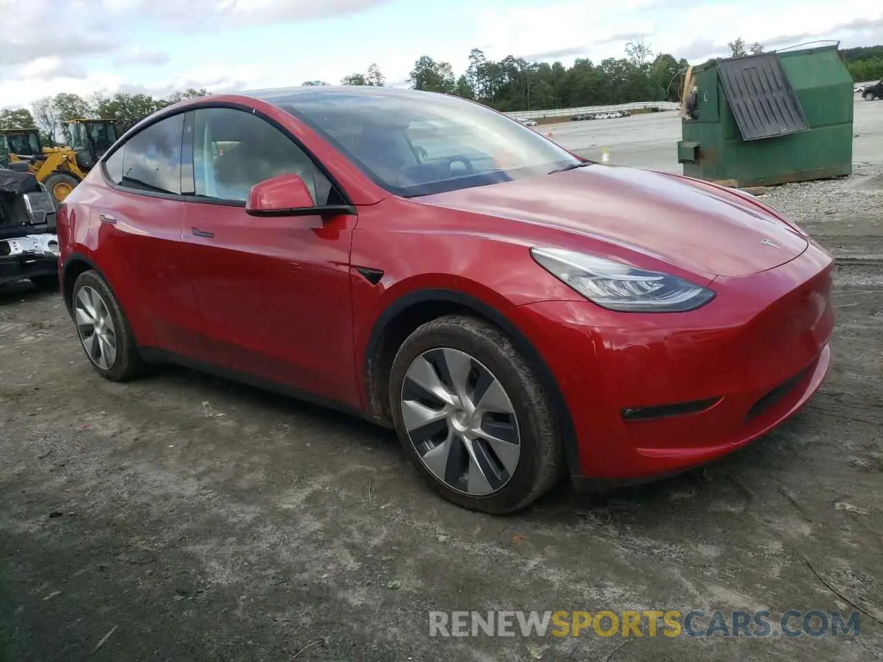 4 Фотография поврежденного автомобиля 7SAYGAEE2NF383377 TESLA MODEL Y 2022