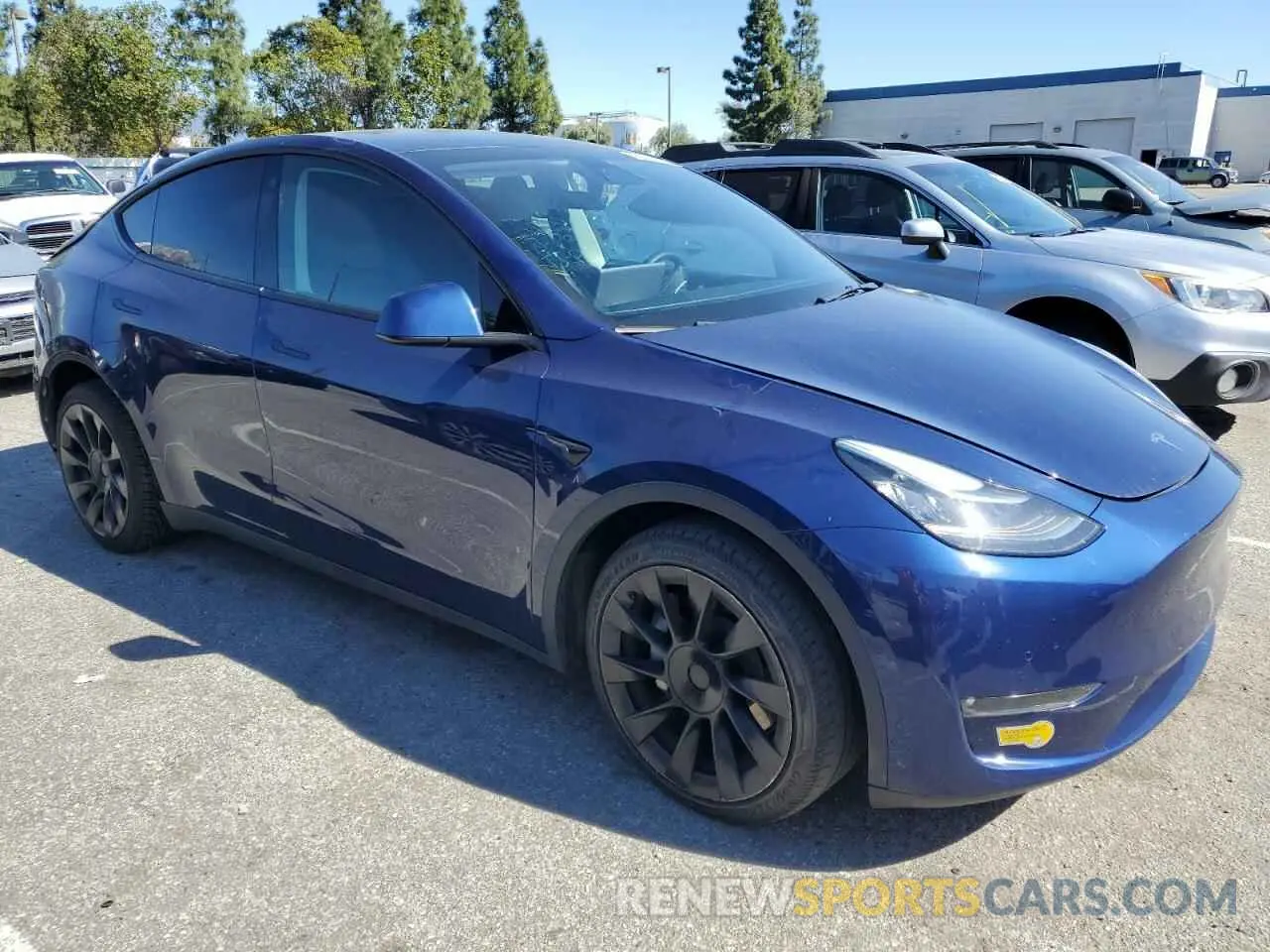 4 Фотография поврежденного автомобиля 7SAYGAEE3NF345396 TESLA MODEL Y 2022
