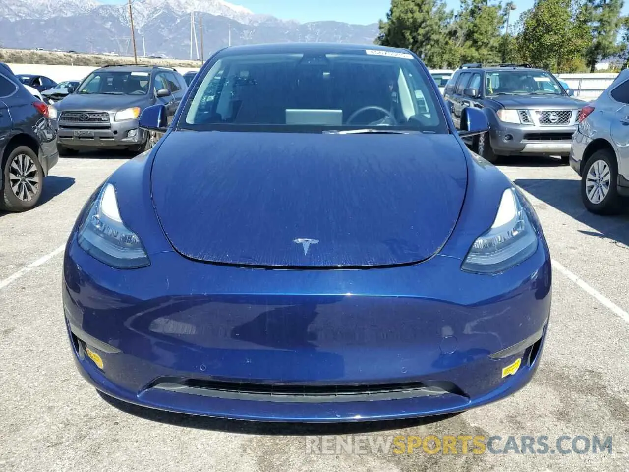 5 Фотография поврежденного автомобиля 7SAYGAEE3NF345396 TESLA MODEL Y 2022