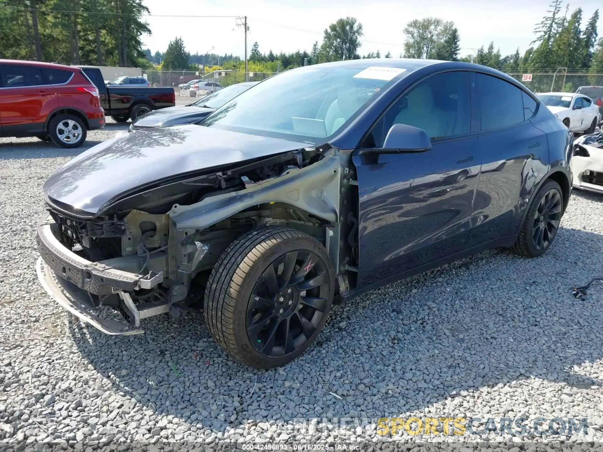 2 Photograph of a damaged car 7SAYGAEE3NF359220 TESLA MODEL Y 2022