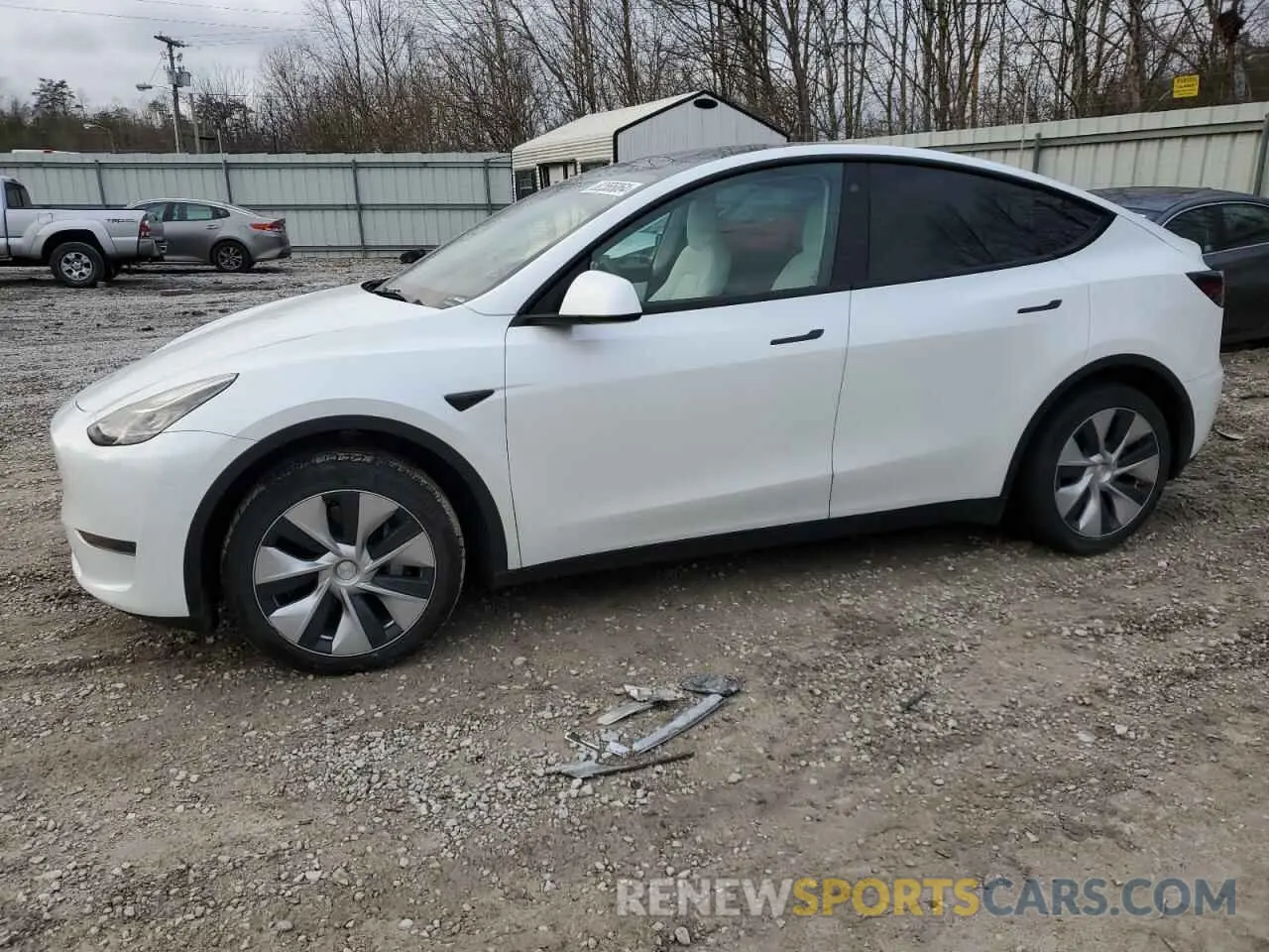 1 Фотография поврежденного автомобиля 7SAYGAEE3NF467627 TESLA MODEL Y 2022