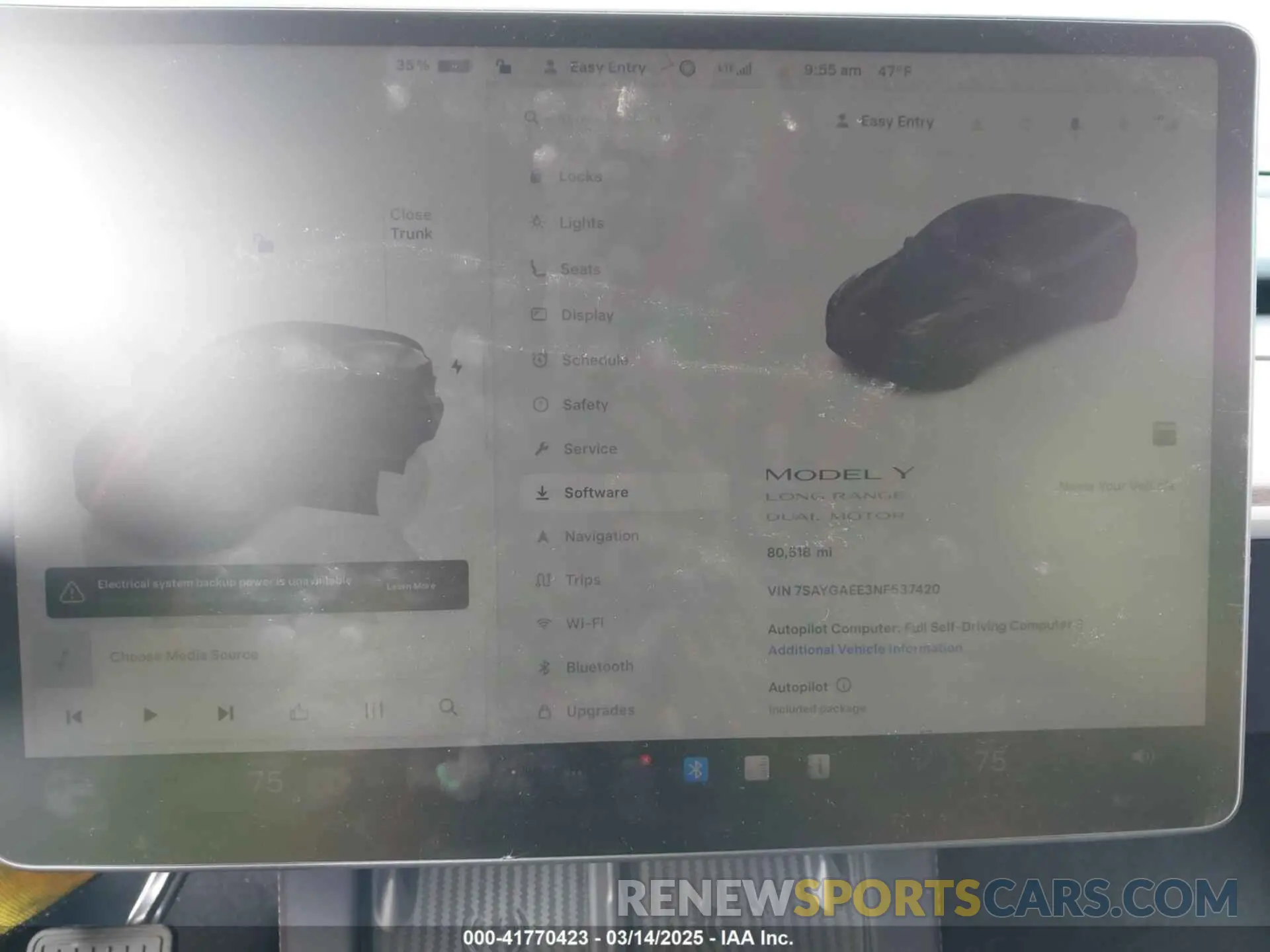 16 Photograph of a damaged car 7SAYGAEE3NF537420 TESLA MODEL Y 2022