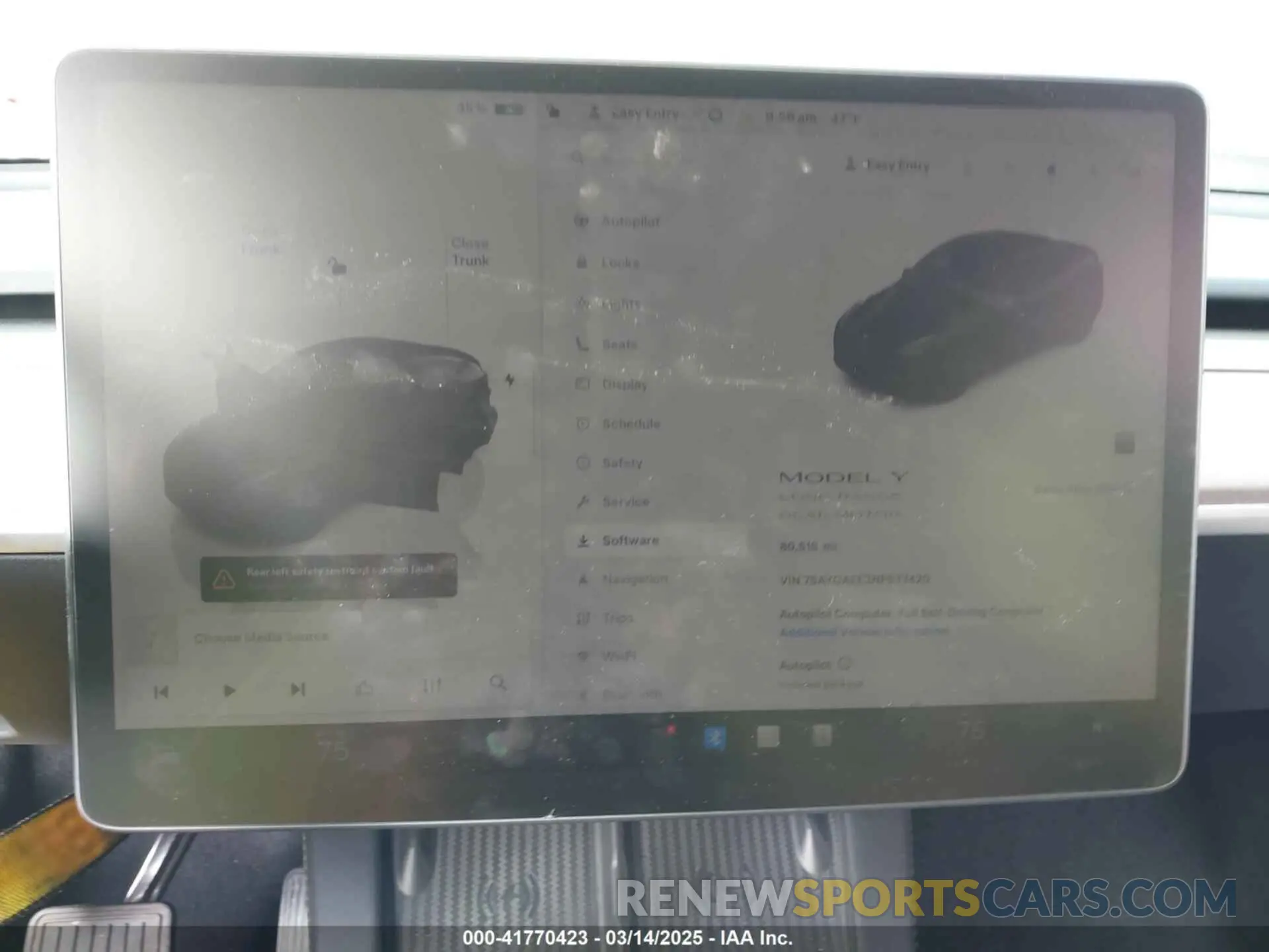 7 Photograph of a damaged car 7SAYGAEE3NF537420 TESLA MODEL Y 2022
