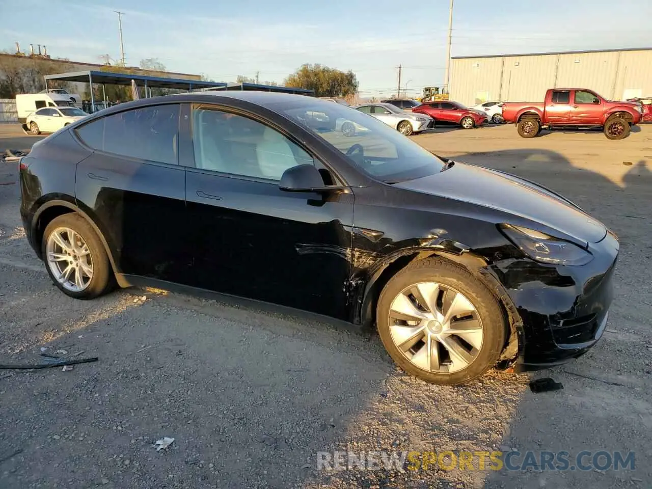 4 Фотография поврежденного автомобиля 7SAYGAEE3NF542388 TESLA MODEL Y 2022