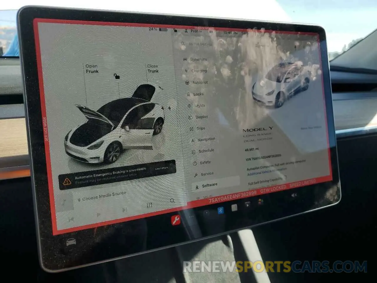 9 Photograph of a damaged car 7SAYGAEE4NF362899 TESLA MODEL Y 2022