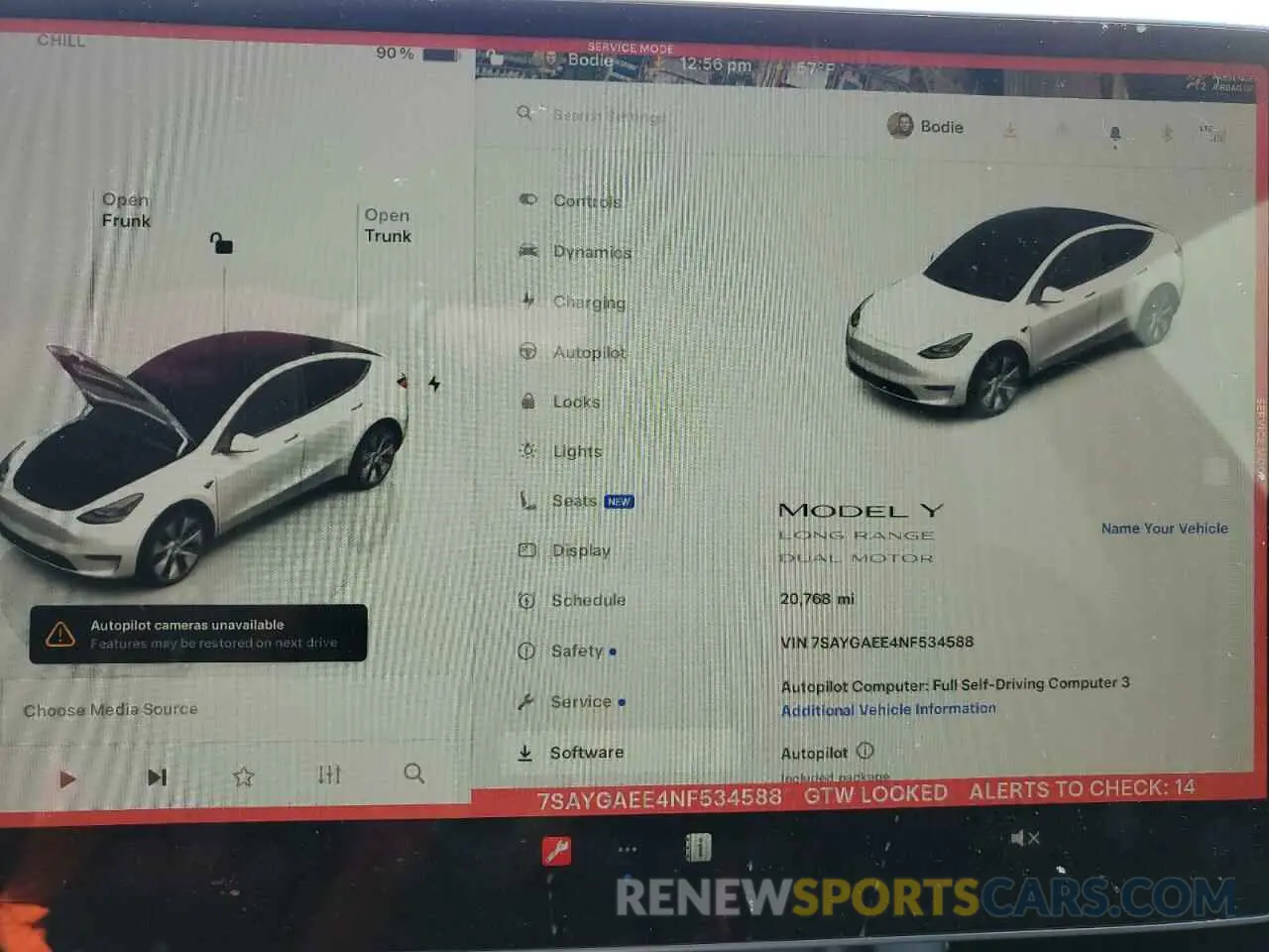 9 Photograph of a damaged car 7SAYGAEE4NF534588 TESLA MODEL Y 2022