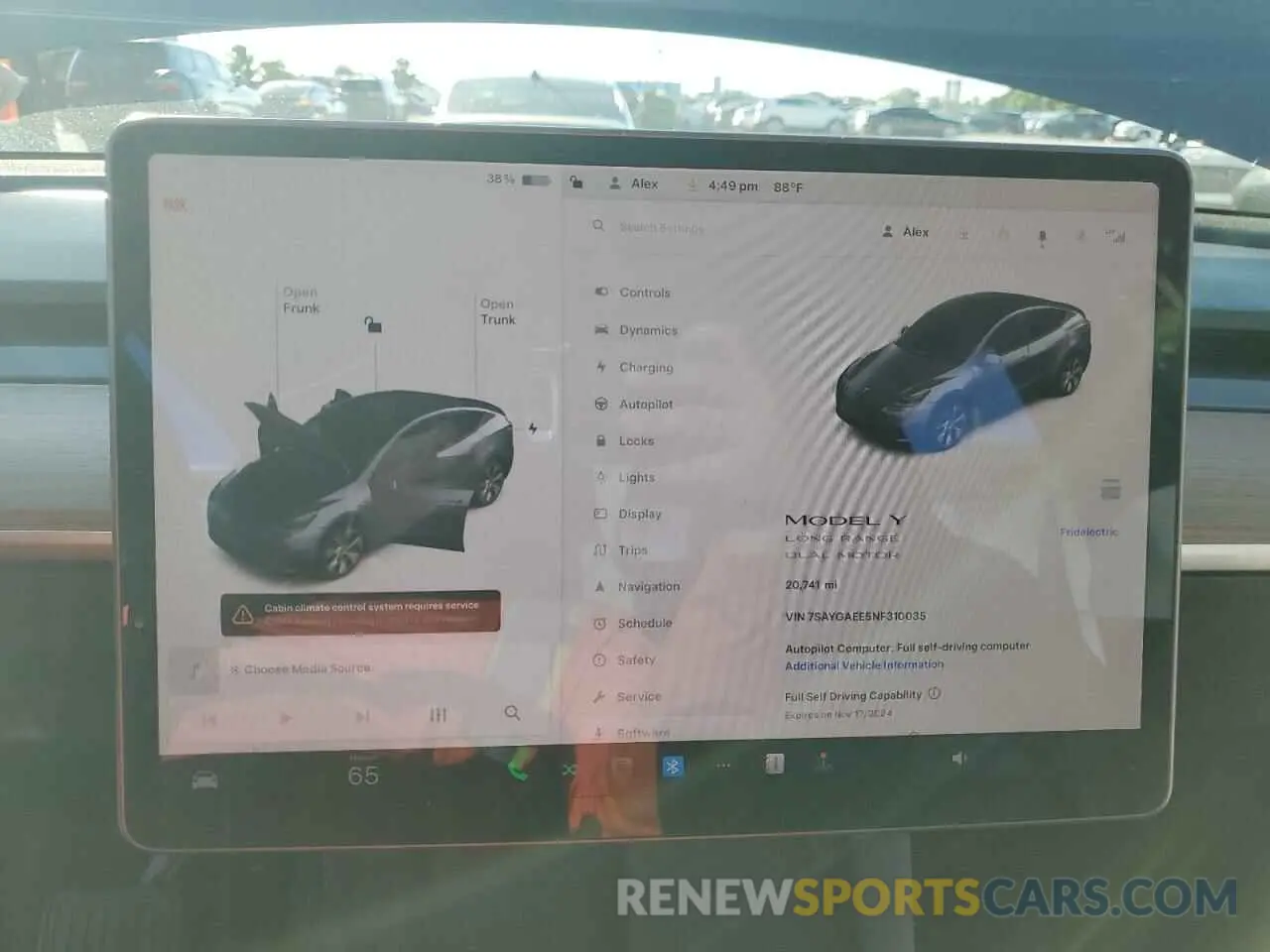 9 Фотография поврежденного автомобиля 7SAYGAEE5NF310035 TESLA MODEL Y 2022
