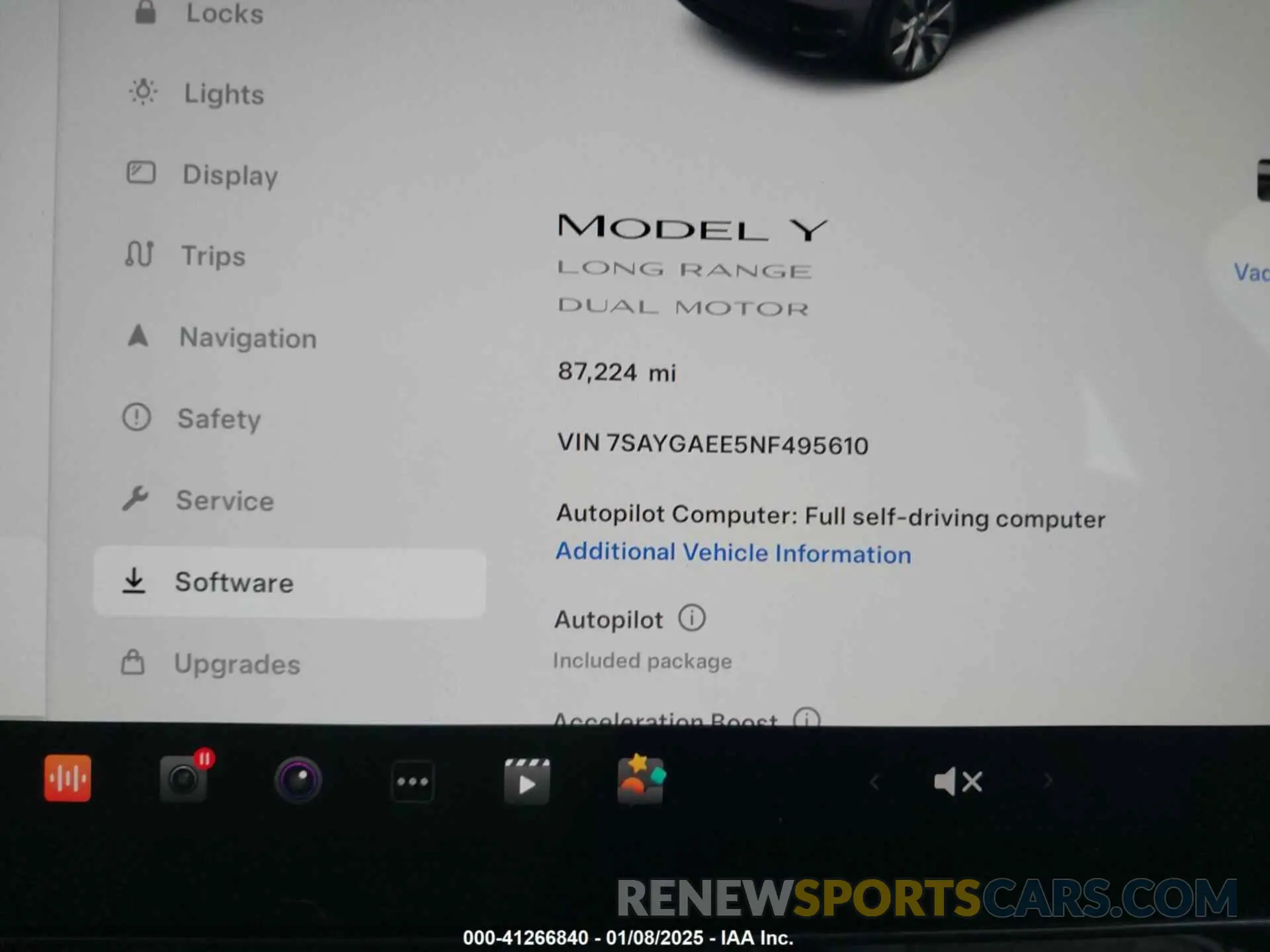 14 Photograph of a damaged car 7SAYGAEE5NF495610 TESLA MODEL Y 2022