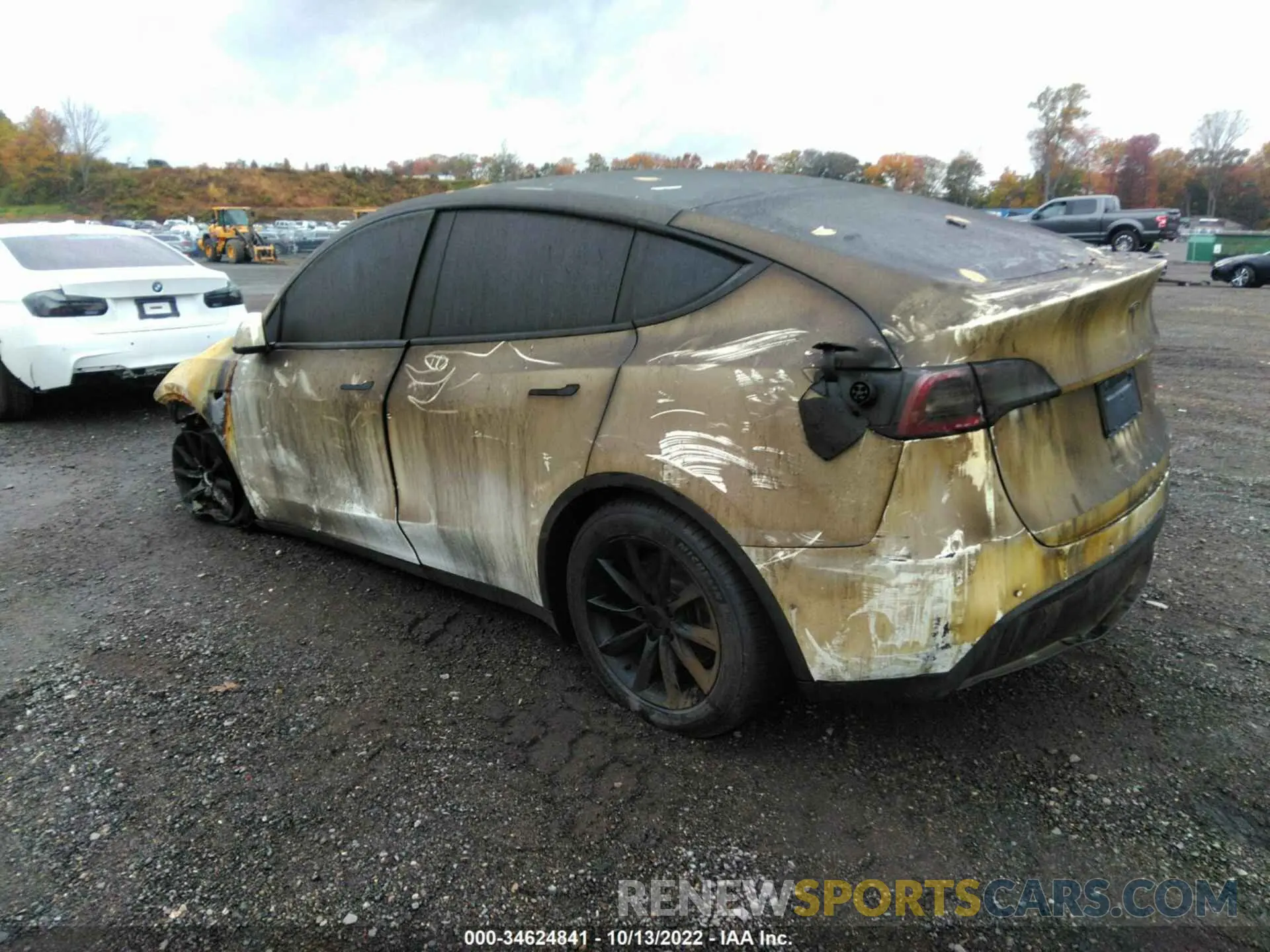 3 Photograph of a damaged car 7SAYGAEE5NF521218 TESLA MODEL Y 2022