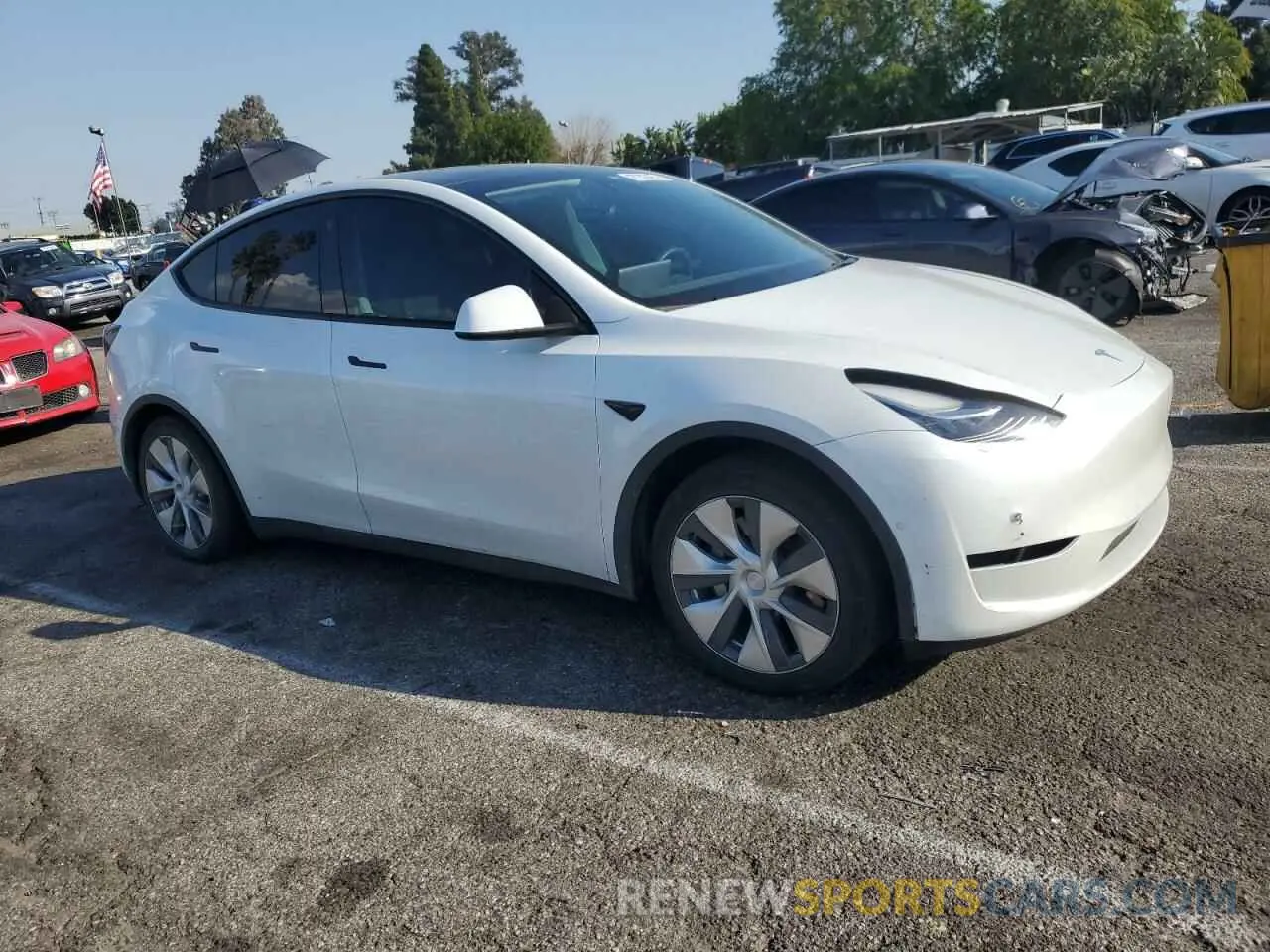 4 Photograph of a damaged car 7SAYGAEE6NF311940 TESLA MODEL Y 2022