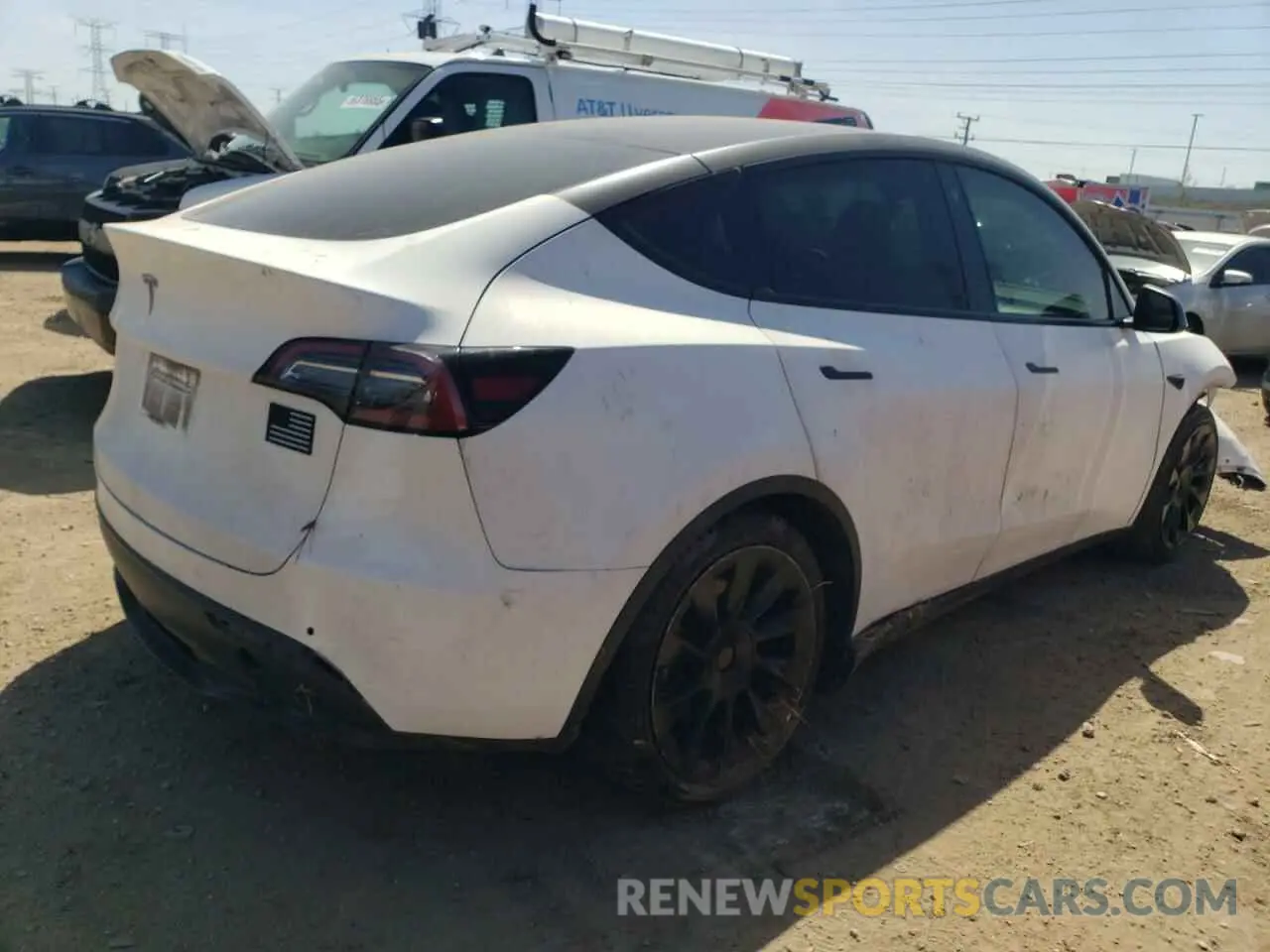 3 Photograph of a damaged car 7SAYGAEE6NF418938 TESLA MODEL Y 2022