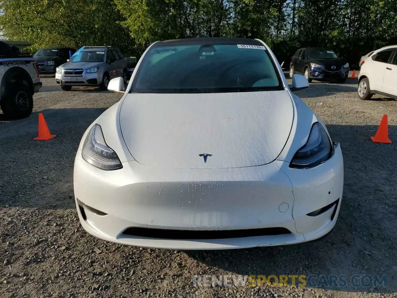 5 Фотография поврежденного автомобиля 7SAYGAEE7NF376795 TESLA MODEL Y 2022