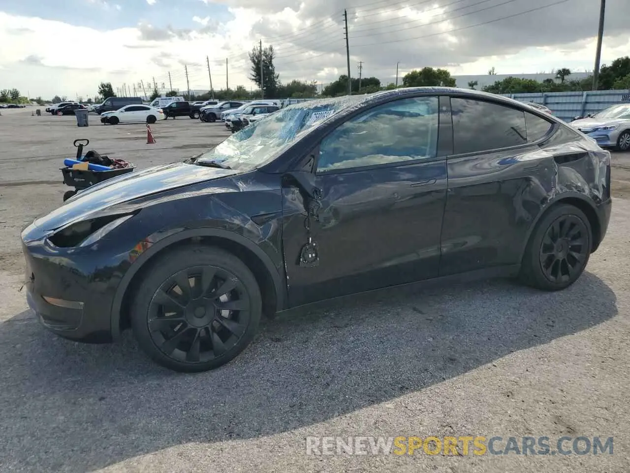 1 Photograph of a damaged car 7SAYGAEE7NF533208 TESLA MODEL Y 2022