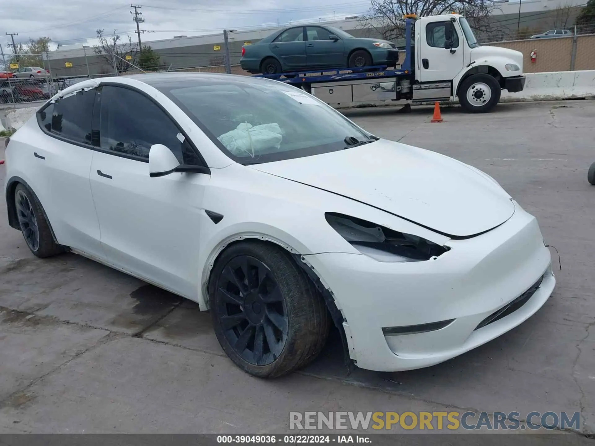 1 Фотография поврежденного автомобиля 7SAYGAEE8NF349556 TESLA MODEL Y 2022