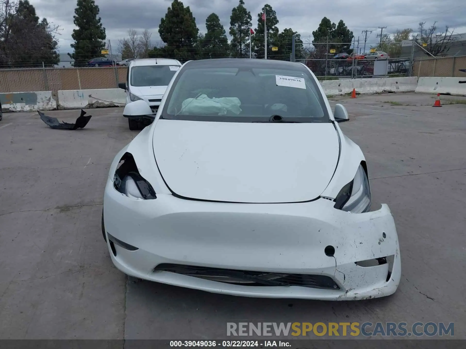 12 Фотография поврежденного автомобиля 7SAYGAEE8NF349556 TESLA MODEL Y 2022