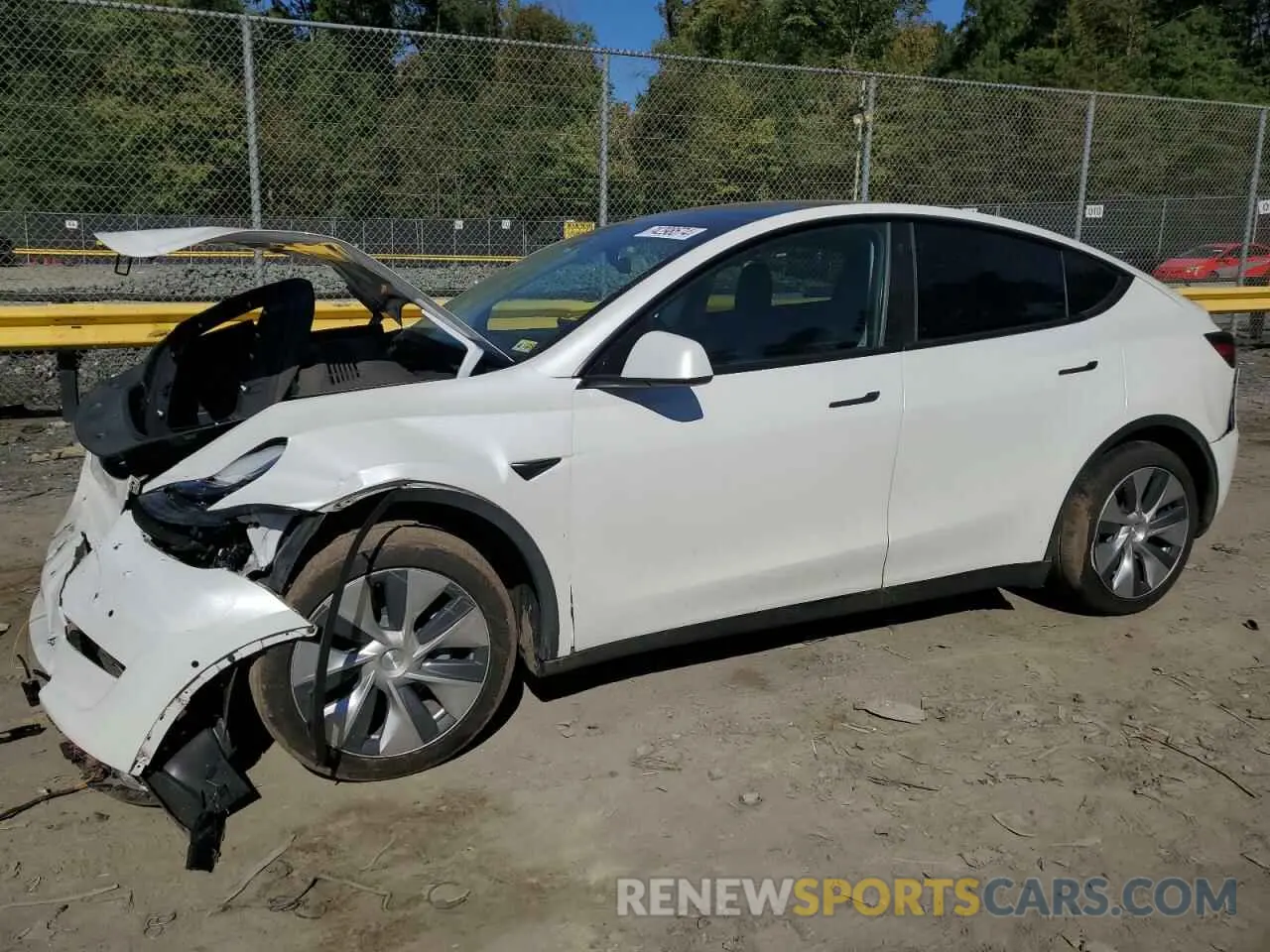 1 Photograph of a damaged car 7SAYGAEE8NF358449 TESLA MODEL Y 2022