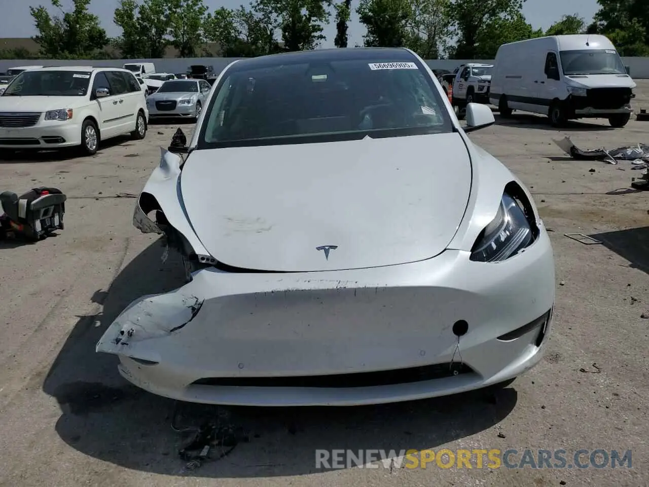 5 Photograph of a damaged car 7SAYGAEE8NF378457 TESLA MODEL Y 2022