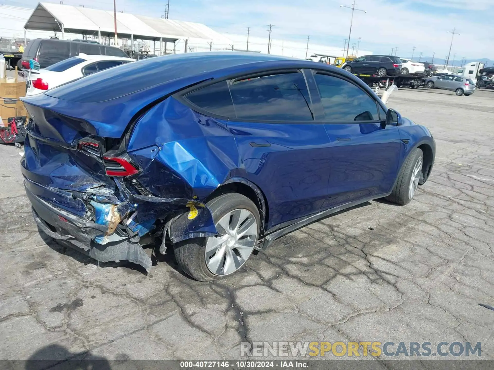 4 Photograph of a damaged car 7SAYGAEE8NF378927 TESLA MODEL Y 2022