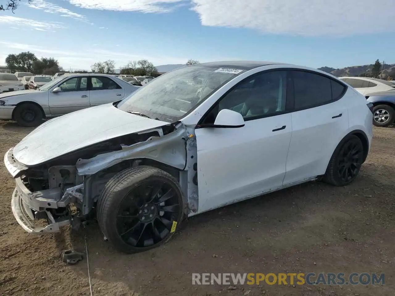 1 Фотография поврежденного автомобиля 7SAYGAEE8NF384436 TESLA MODEL Y 2022