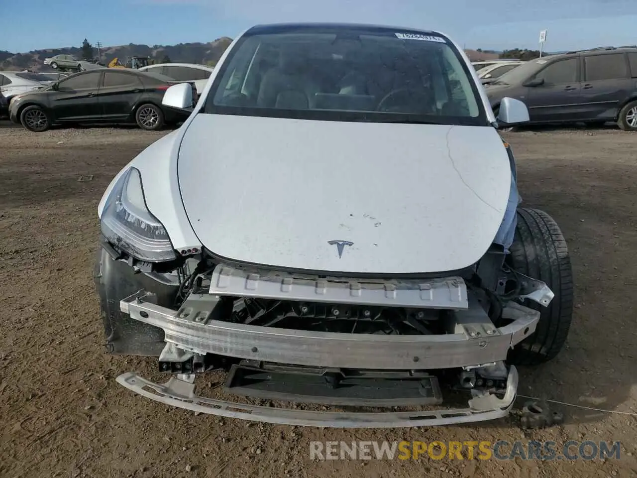 5 Фотография поврежденного автомобиля 7SAYGAEE8NF384436 TESLA MODEL Y 2022